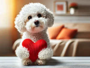 cachorro com coração